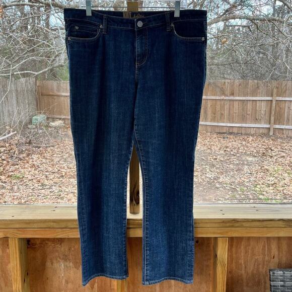 KUT From The Kloth Women's Straight Leg Medium Wash Jeans Size 16 - Picture 1 of 10